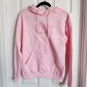 Jerzees Sephora Glow Gang hoodie size small barbie pink